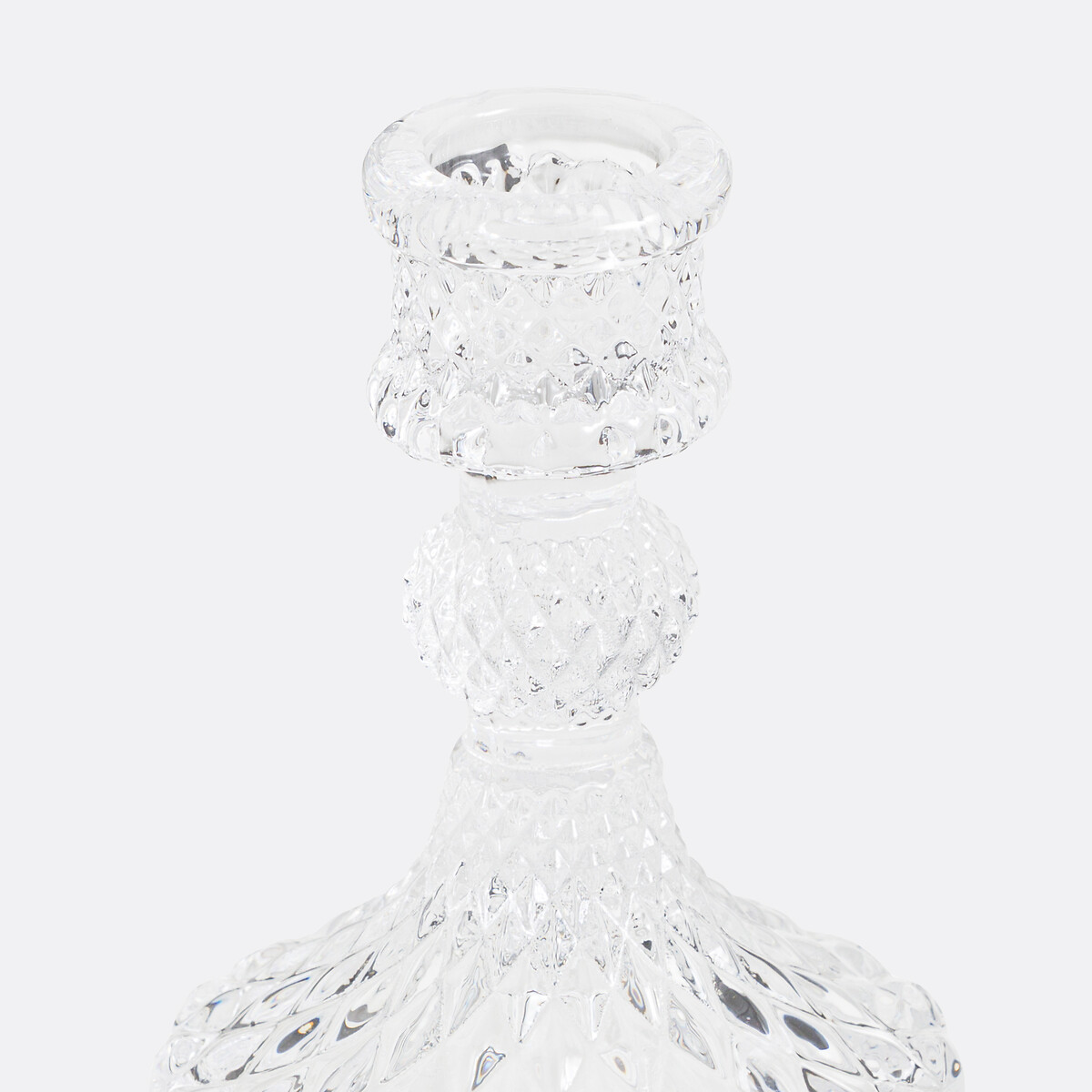 Kerzenständer Carsa, Glas, H. 10,2 cm transparent, LA REDOUTE INTERIEURS