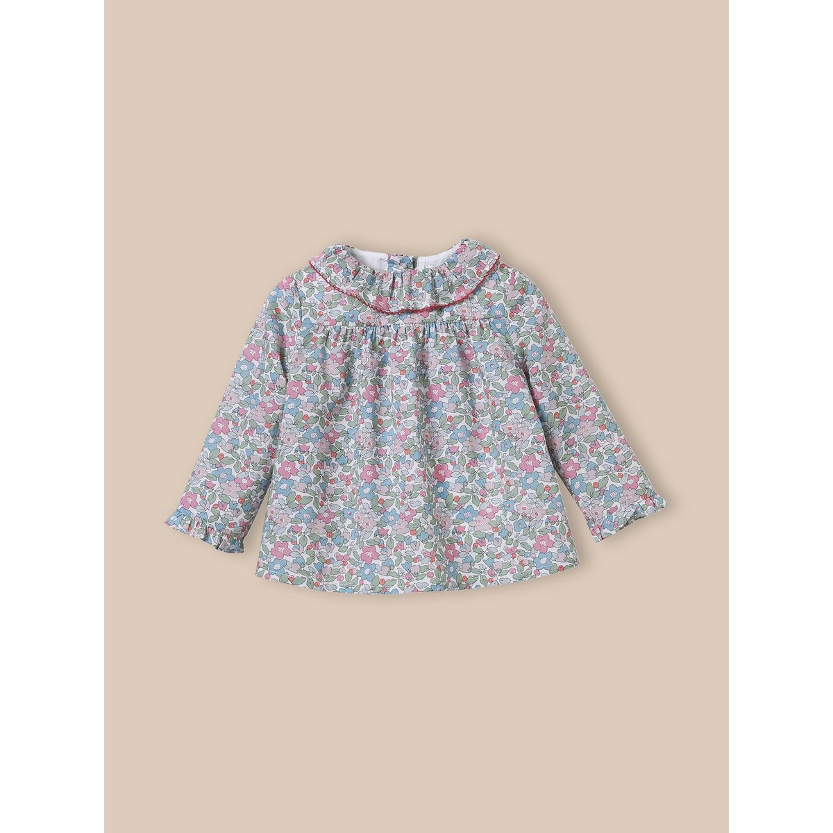 Blouse en tissu Liberty liberty besty berry, CYRILLUS