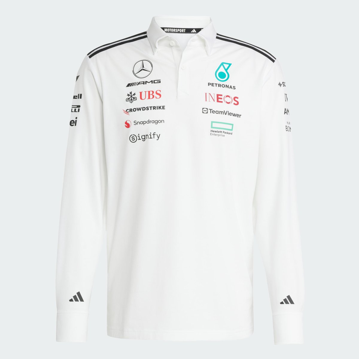 Polo Manches Longues Mercedes - Amg Petronas Formula One Team Polo Manches Longues Mercedes - Amg Petronas Formula One Team white / black, adidas Performance