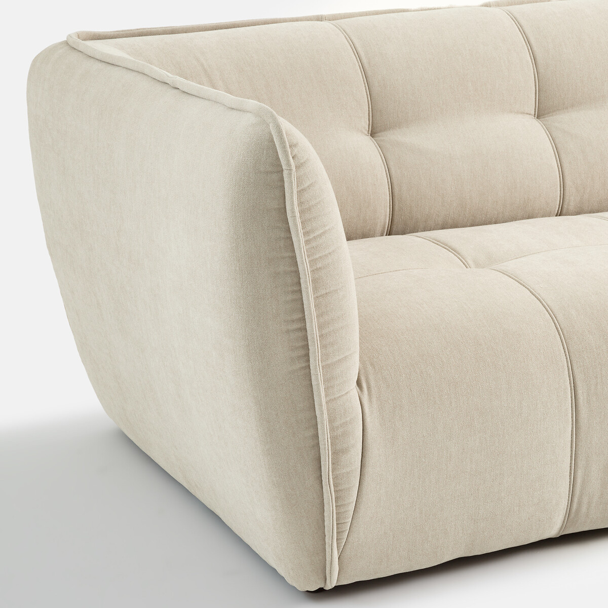 Canapé polyester chiné, 2, 3 ou 4 places, Simone beige, LA REDOUTE INTERIEURS