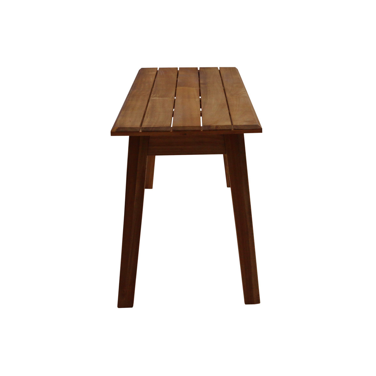 Banc de jardin bois massif L145 cm CANOPEE marron, MILIBOO