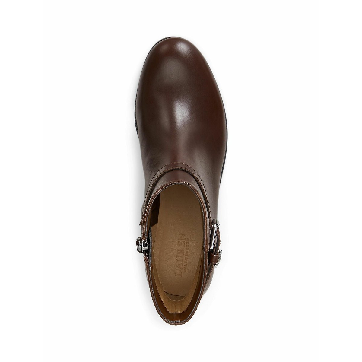 Brooke Ankle Boots in Smooth Leather chocolate, LAUREN RALPH LAUREN