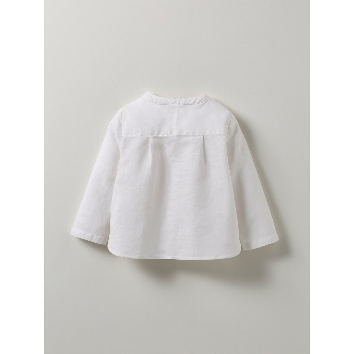Chemise en lin et coton blanc doux, CYRILLUS
