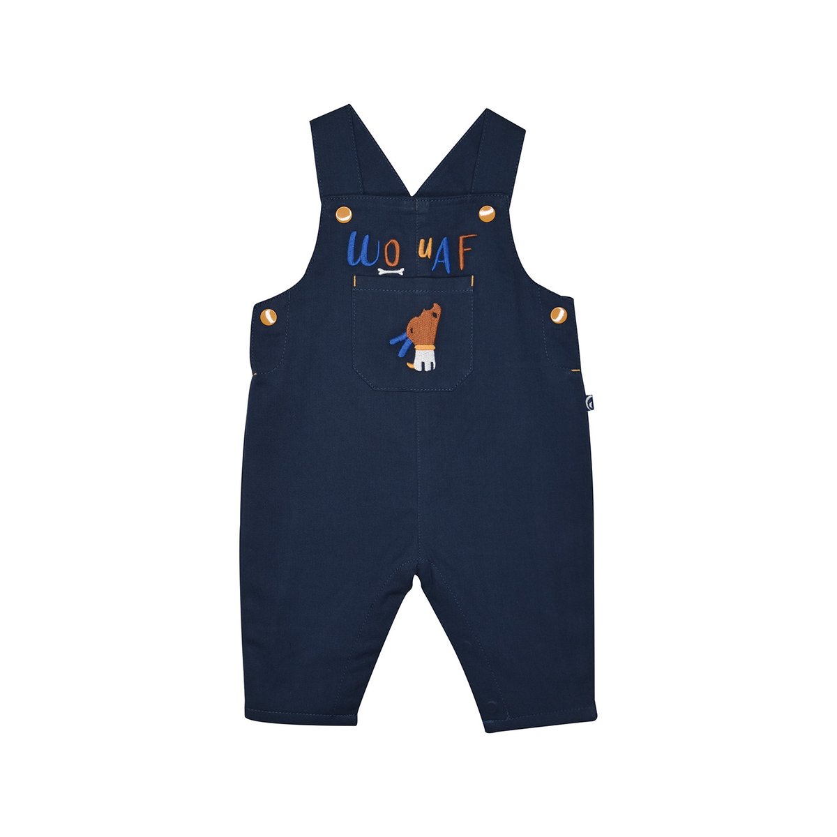 Tee shirt et salopette bebe felix bleu, SUCRE D'ORGE