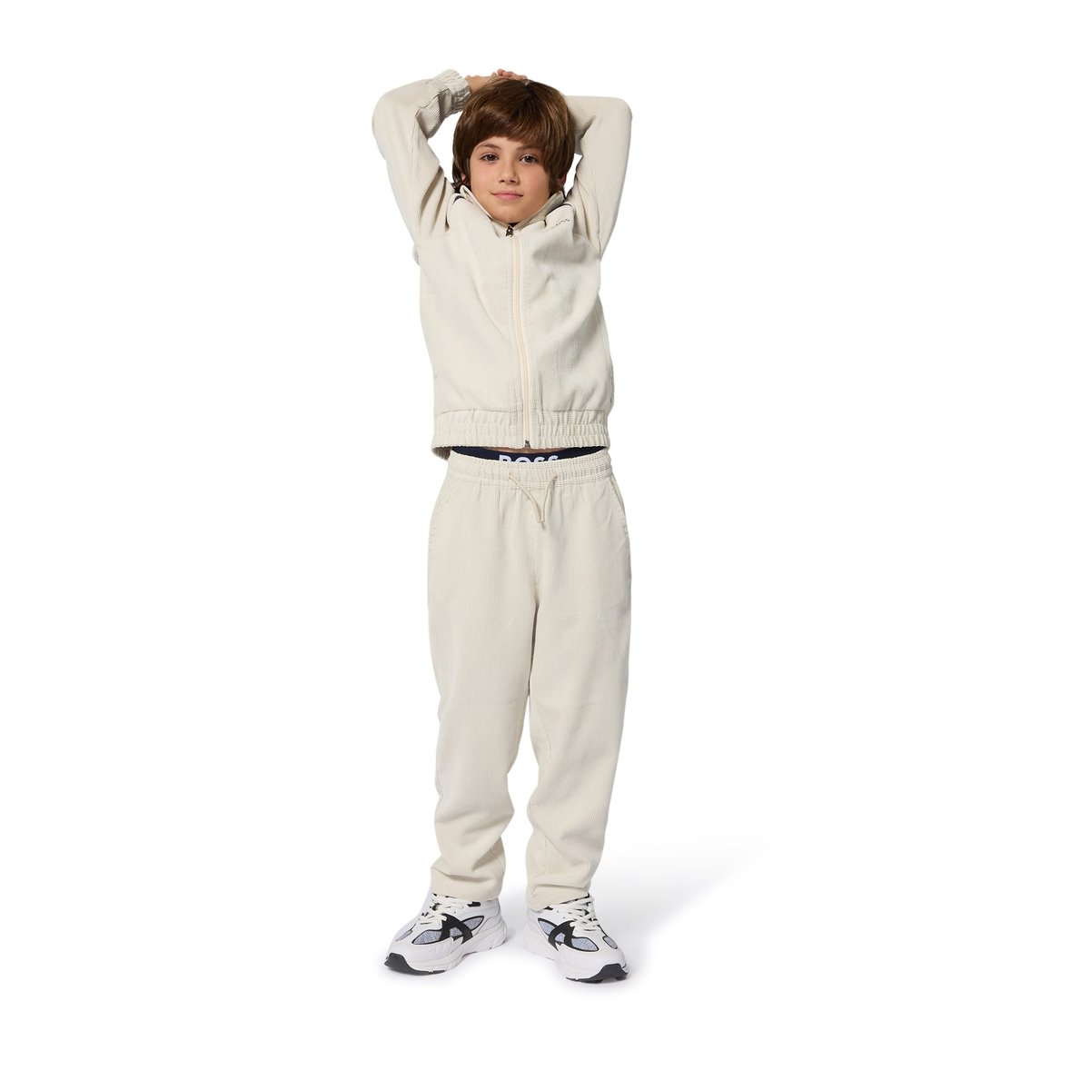 Pantalon en velours vanille, BOSS KIDSWEAR