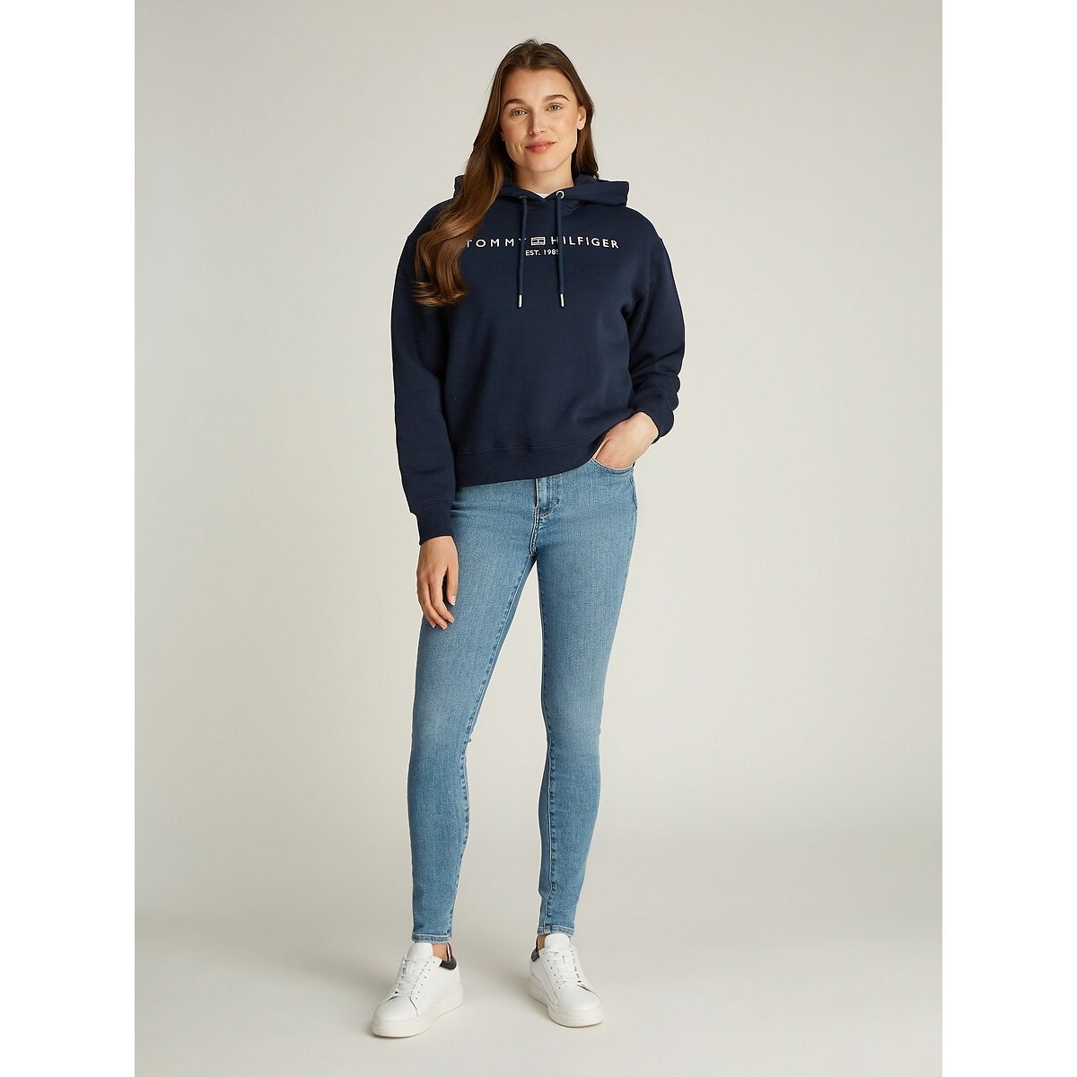 Sweat à capuche marine, TOMMY HILFIGER