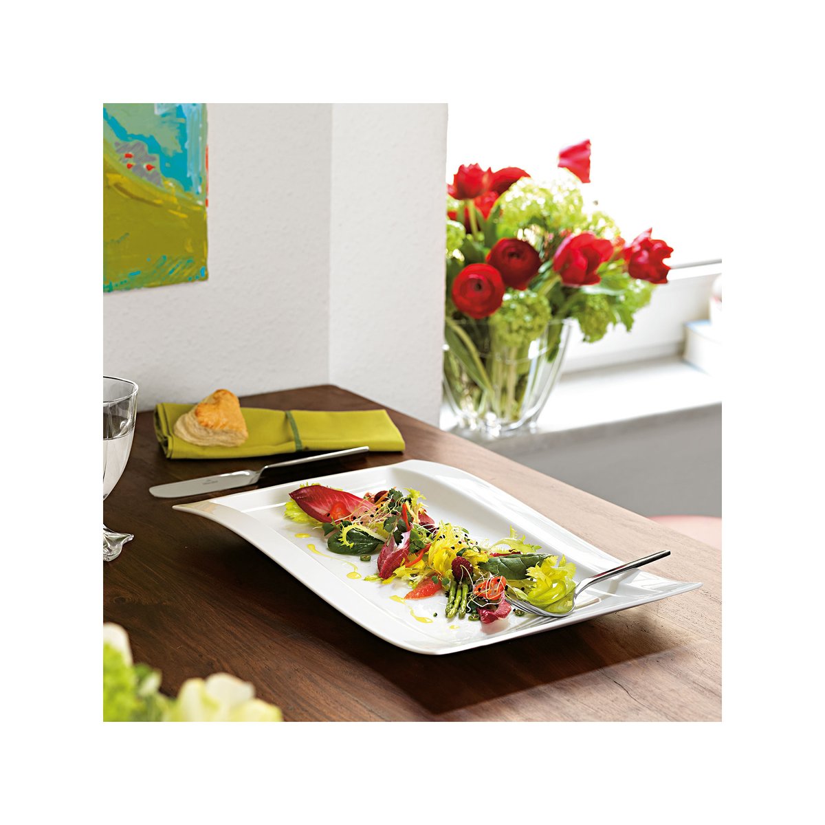 Assiette Gourmet NEWWAVE blanc, VILLEROY & BOCH