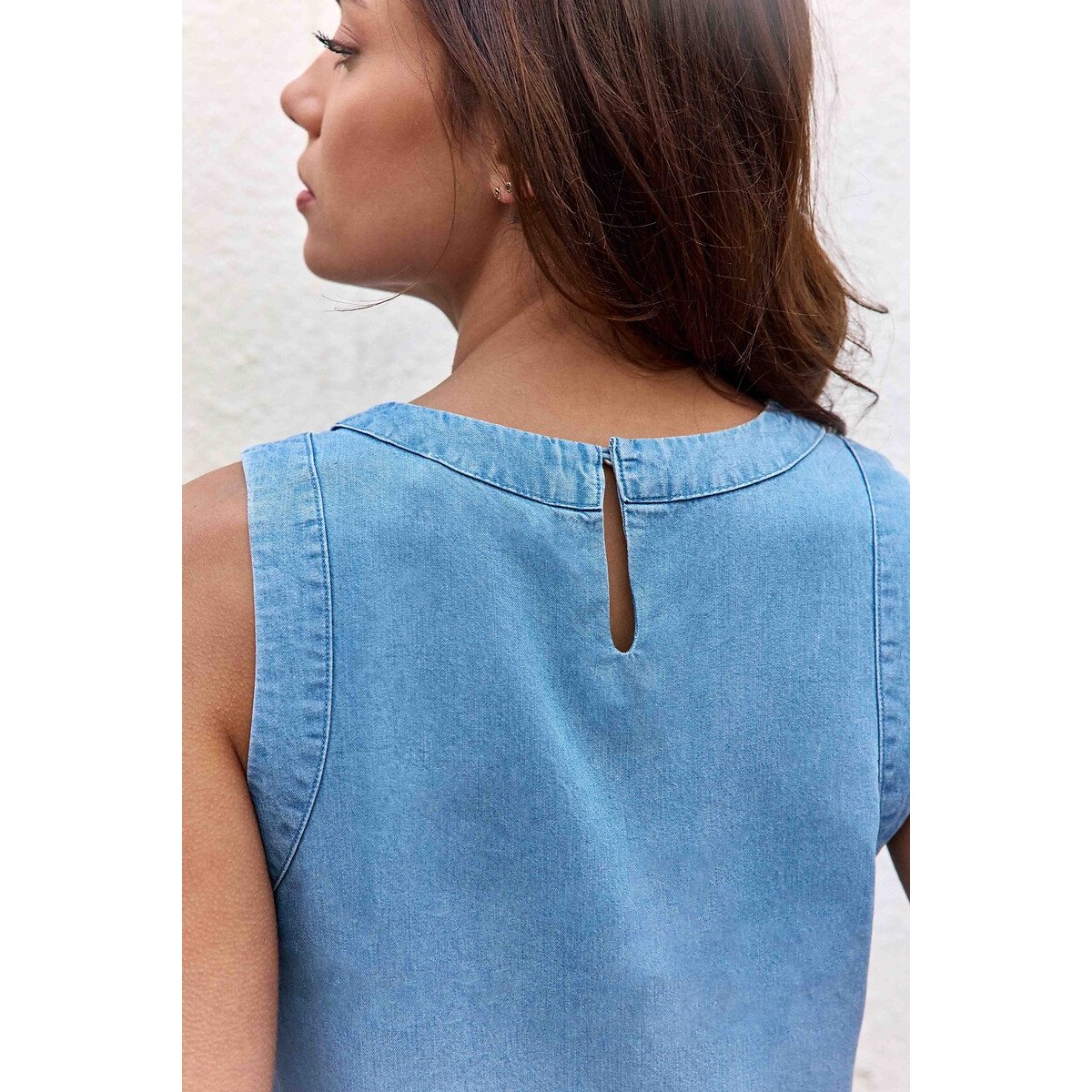 Taiko Lyocell Sleeveless Top stonewashed blue, LA PETITE ETOILE