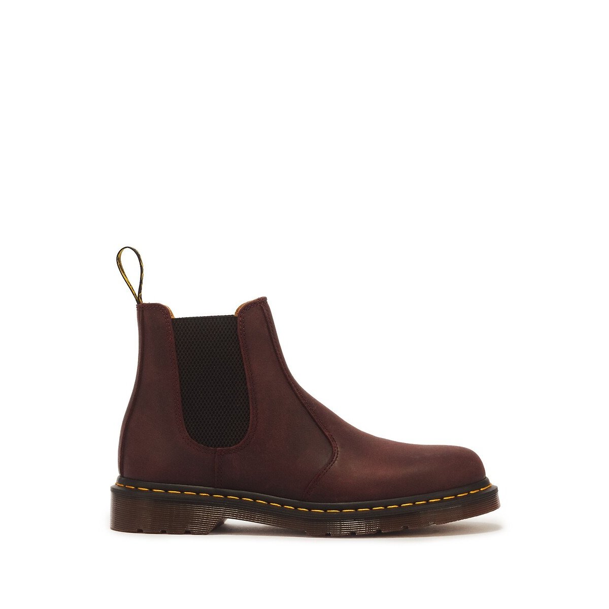 2976 YS Chelsea boots in Crazy Horse leather dark red, DR. MARTENS