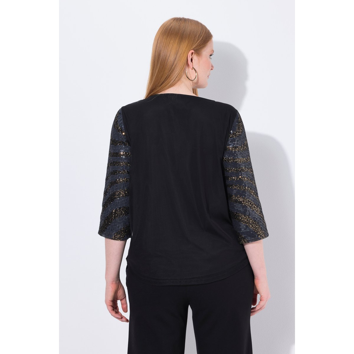 Blouse doublée noir, ULLA POPKEN