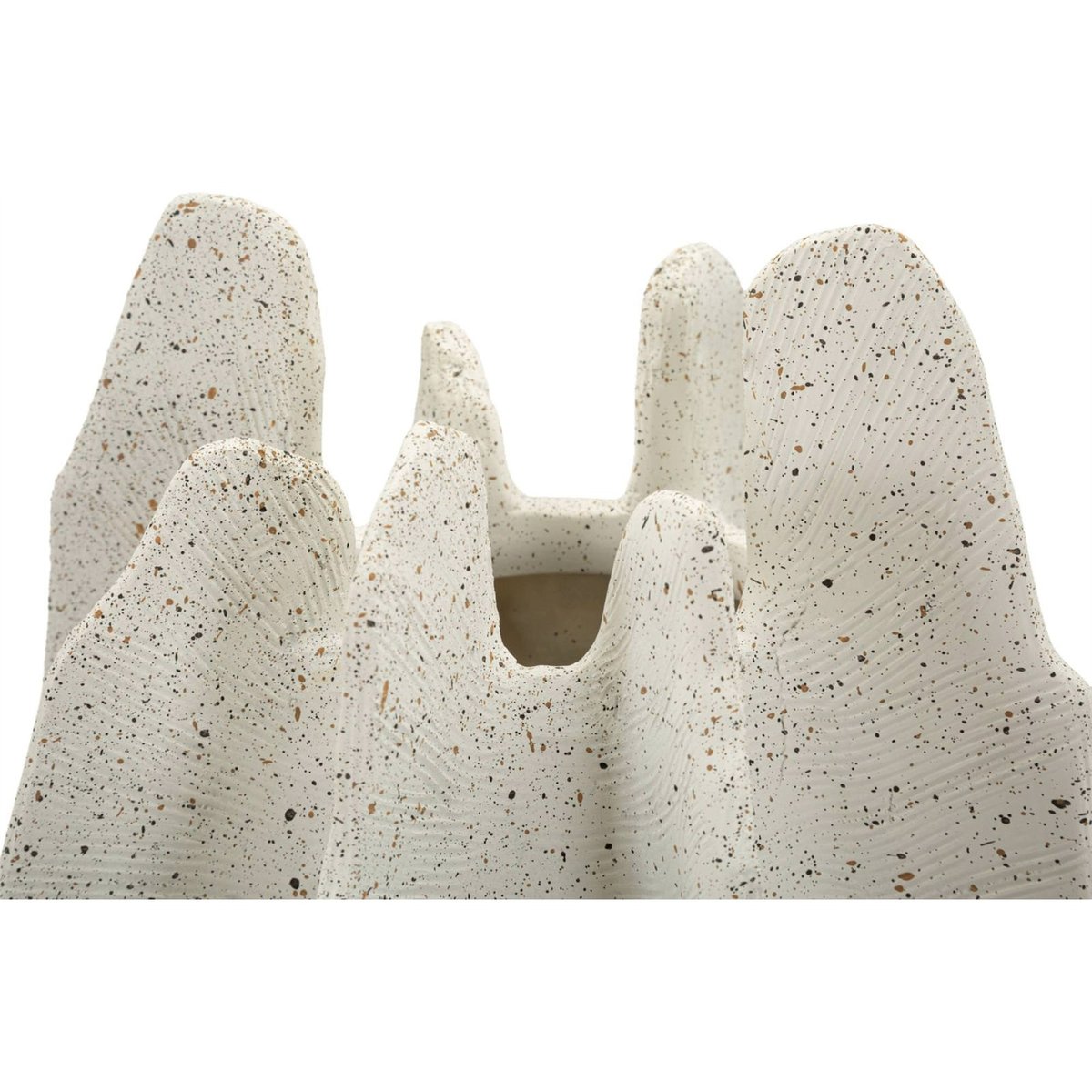Vase sculptural effet pierre MODERN multicolore effet pierre moucheté, RECOLLECTION