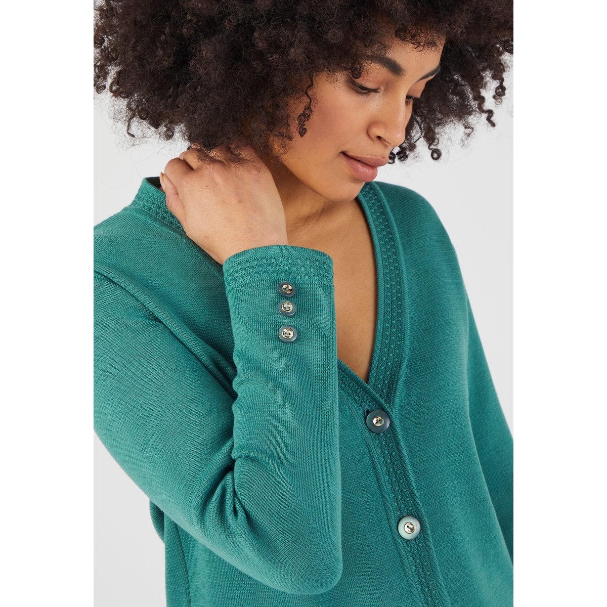 Gilet maille milano vert, DAMART