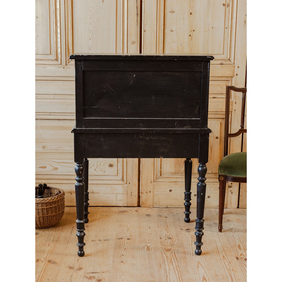 Secrétaire en bois noir Honoré N°193 - Bon état noir, DEBONGOUT