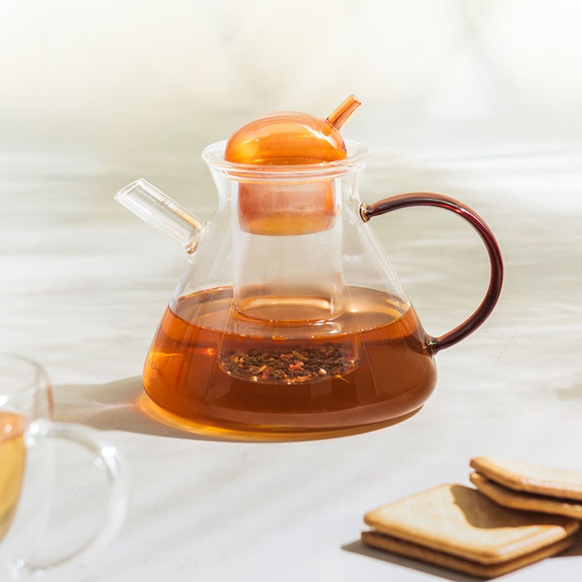 Théière en verre jaune 60 cl-ARIS transparent / cristal, TABLE PASSION