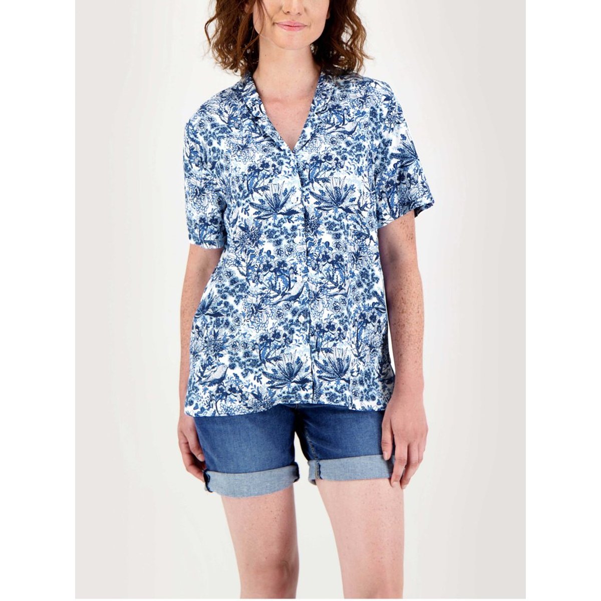 Chemise manches courtes RIFDACHA19592 pastel, TBS