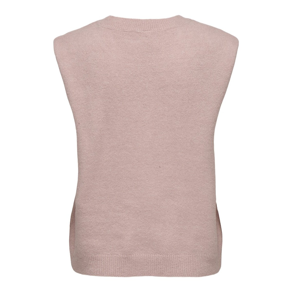 Pull col rond manches courtes rose, ONLY