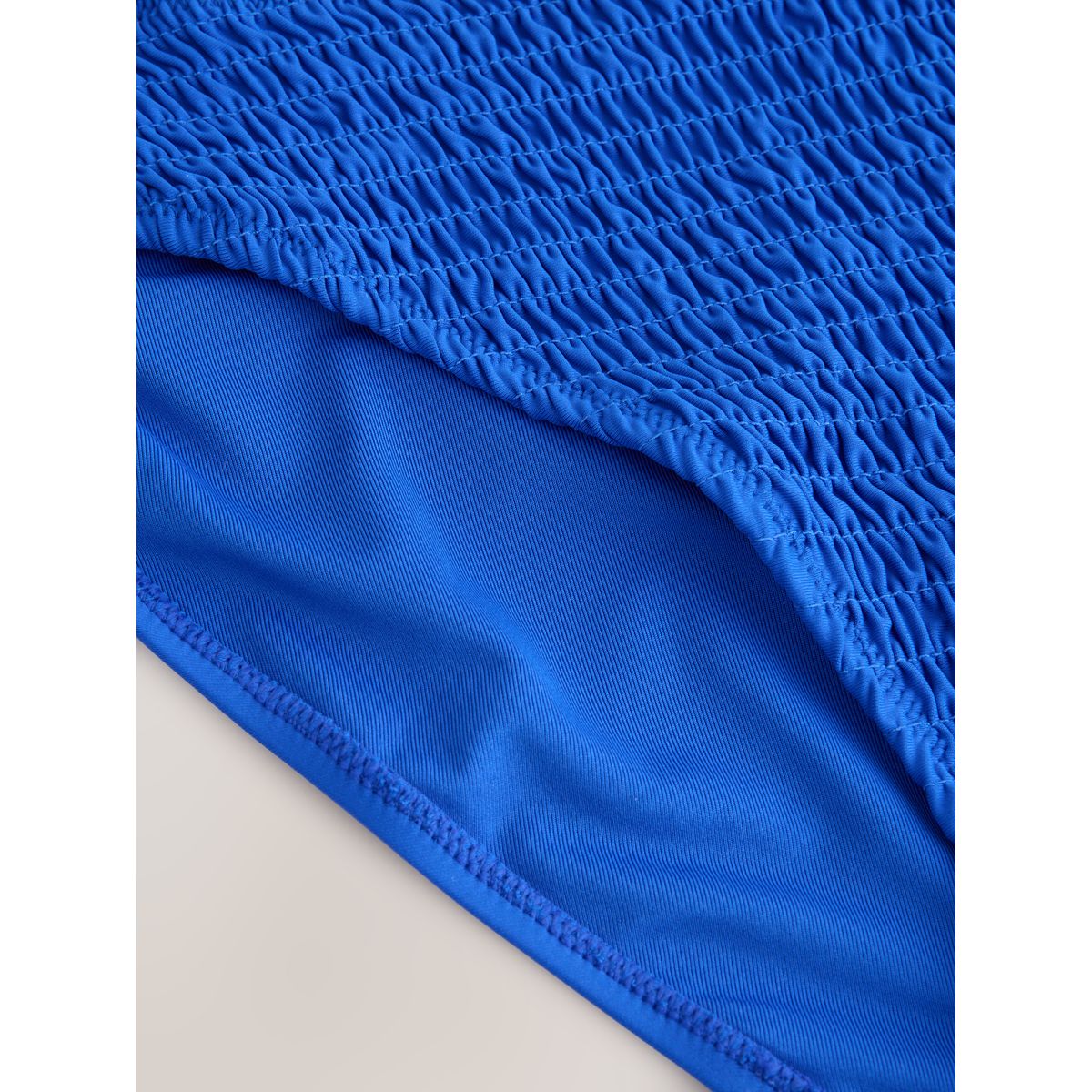 Bas de bikini échancré à fronces bleu cobalt, NEXT