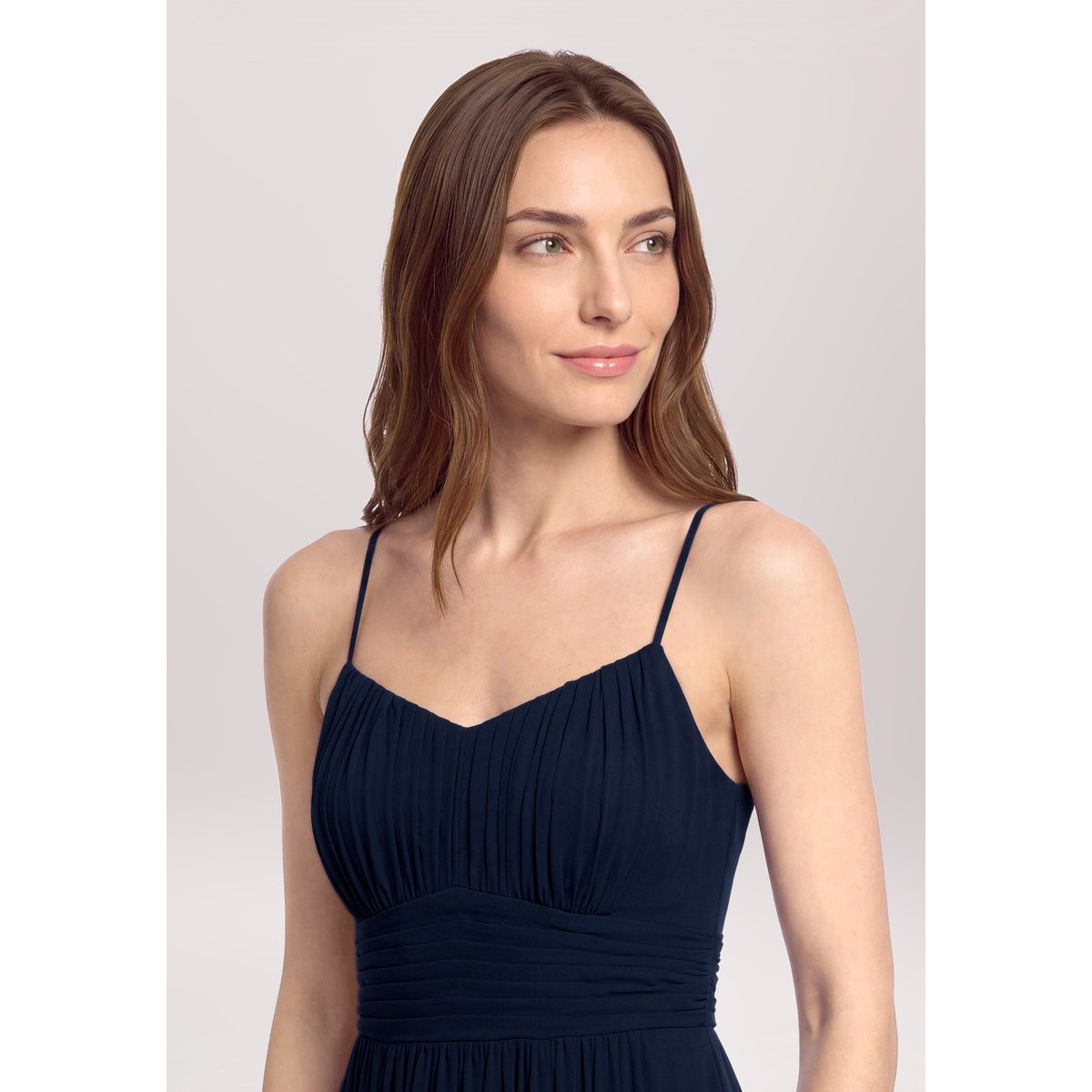 Robe de soirée à plis night sky, VERA MONT