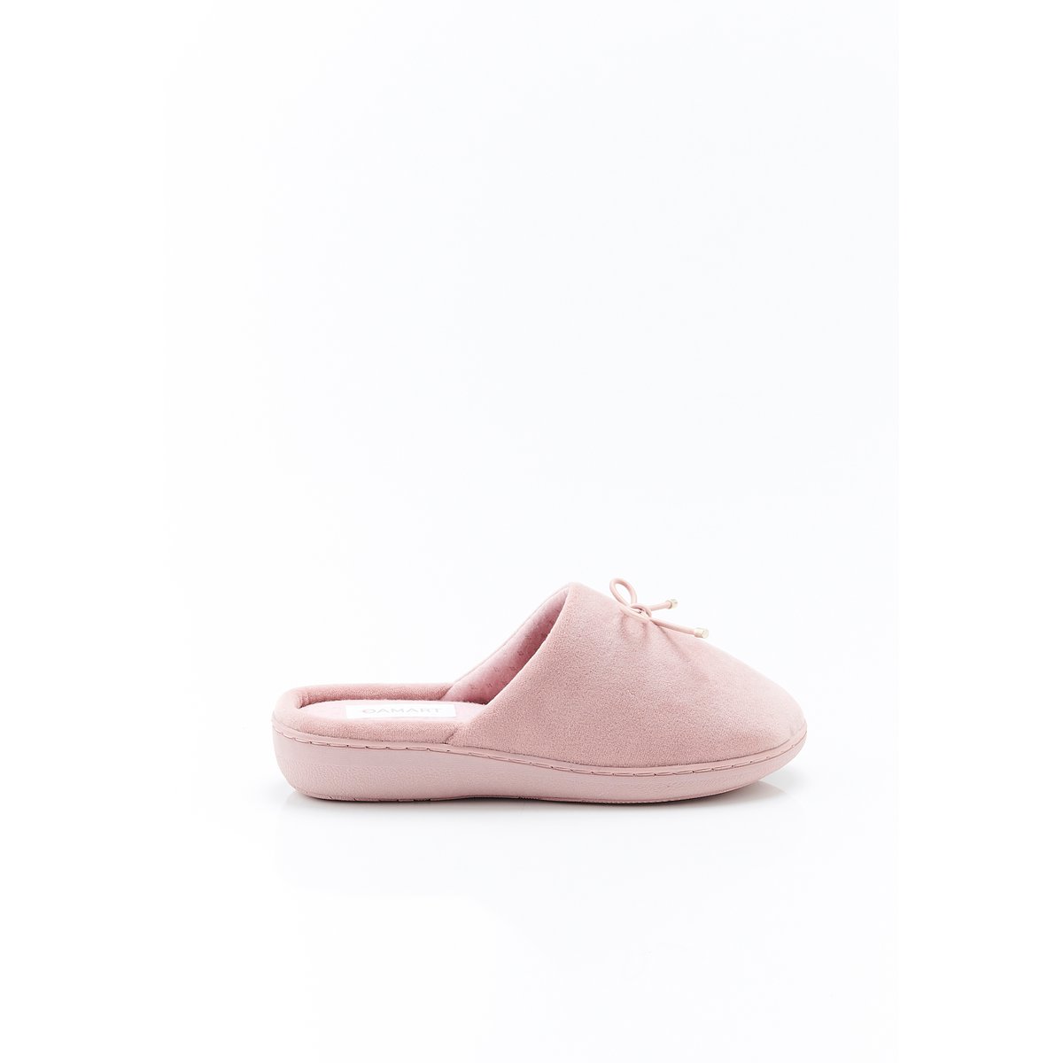 Mules emboîtantes en velours vieux rose, DAMART