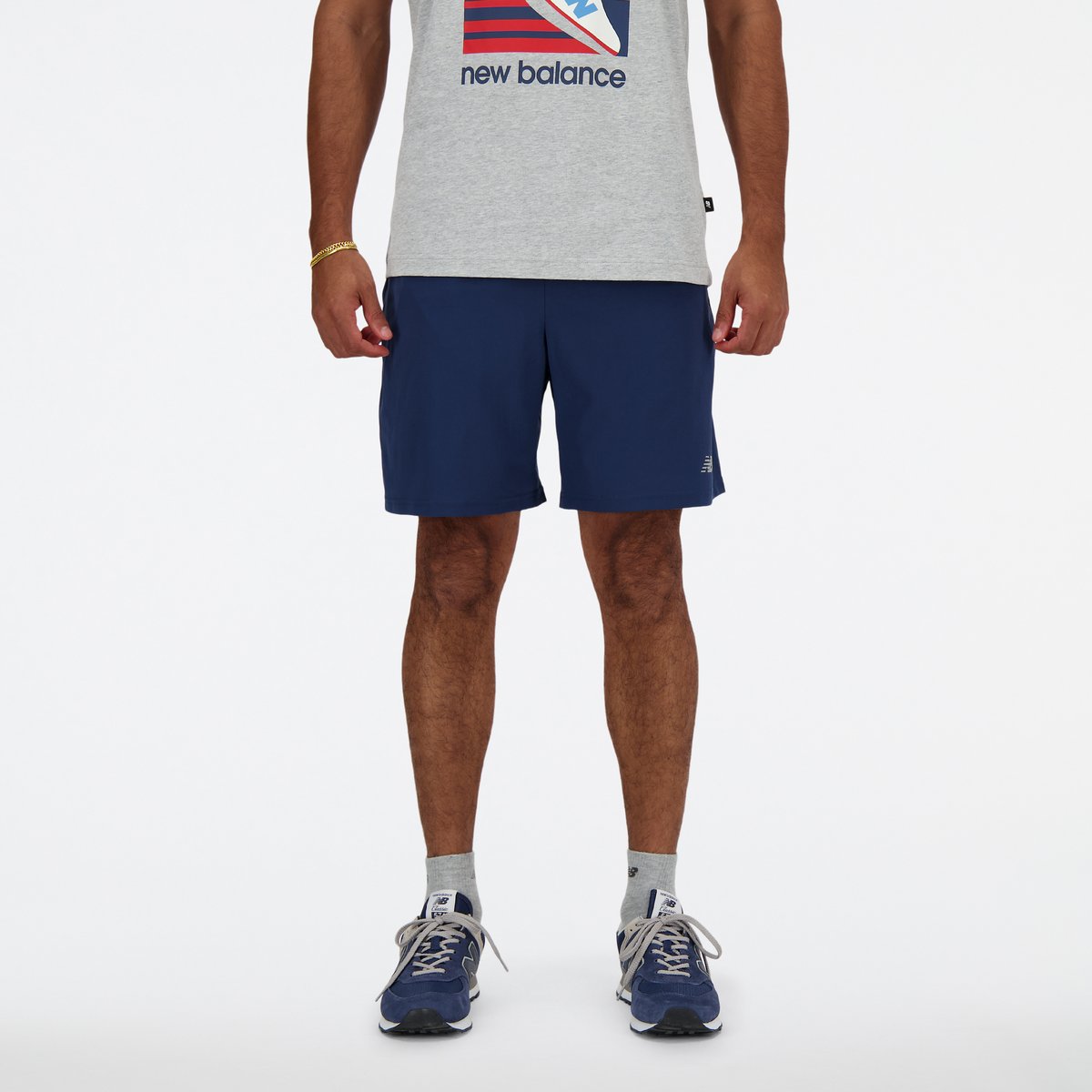 Sport Essential Short 7" bleu - nny, NEW BALANCE