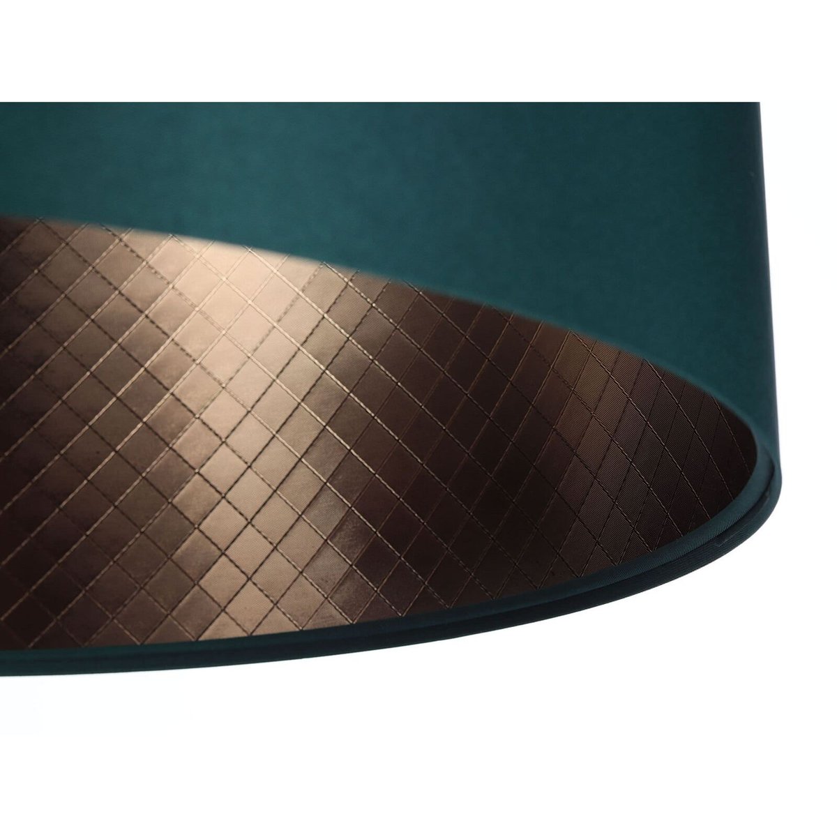 Suspension en tissu, GLAM vert bouteille et intérieur marron cuivré, BPS KONCEPT