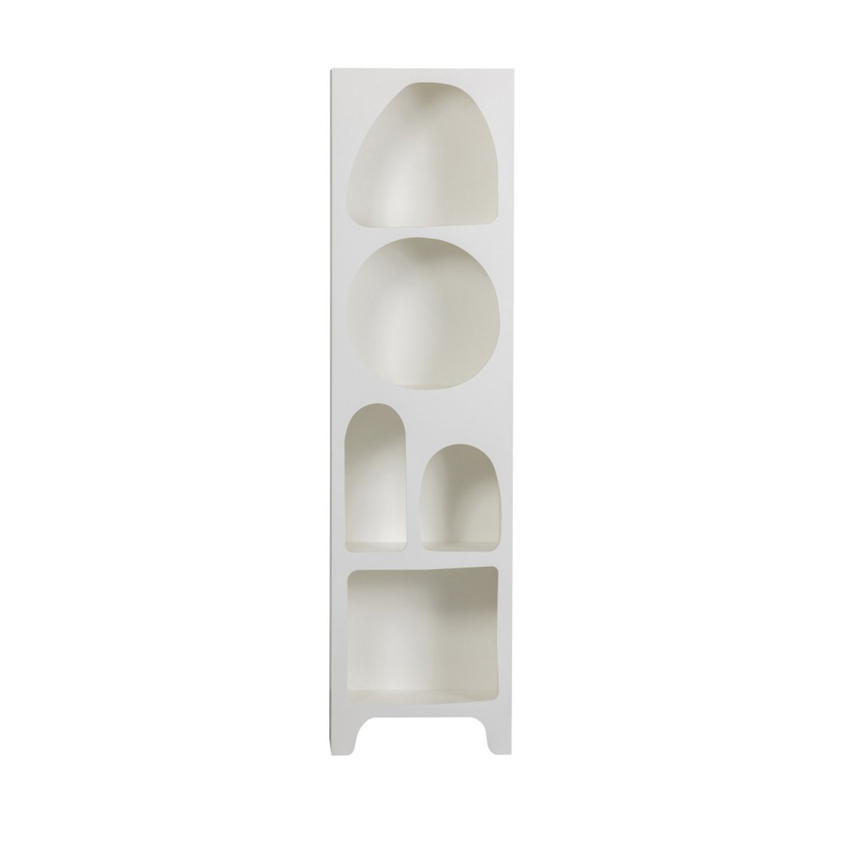 Colonne de rangement en bois 5 niches H180cm- CAZ blanc, WOOOD