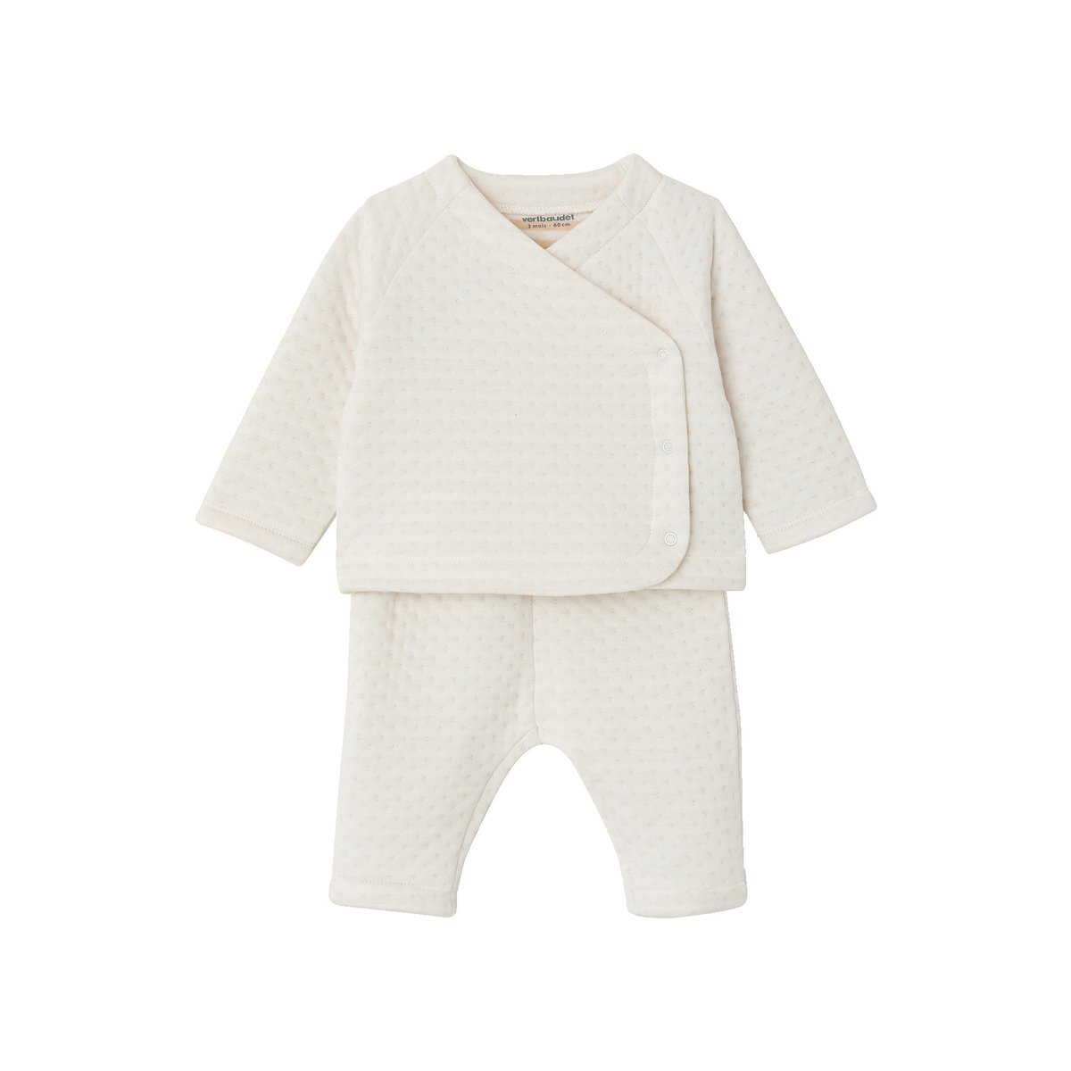 Ensemble naissance écru, VERTBAUDET