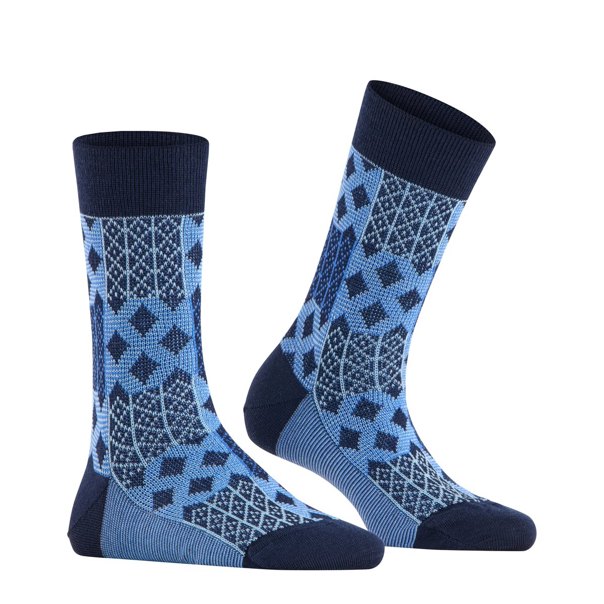 Chaussettes Mosaic Opaque marin, BURLINGTON