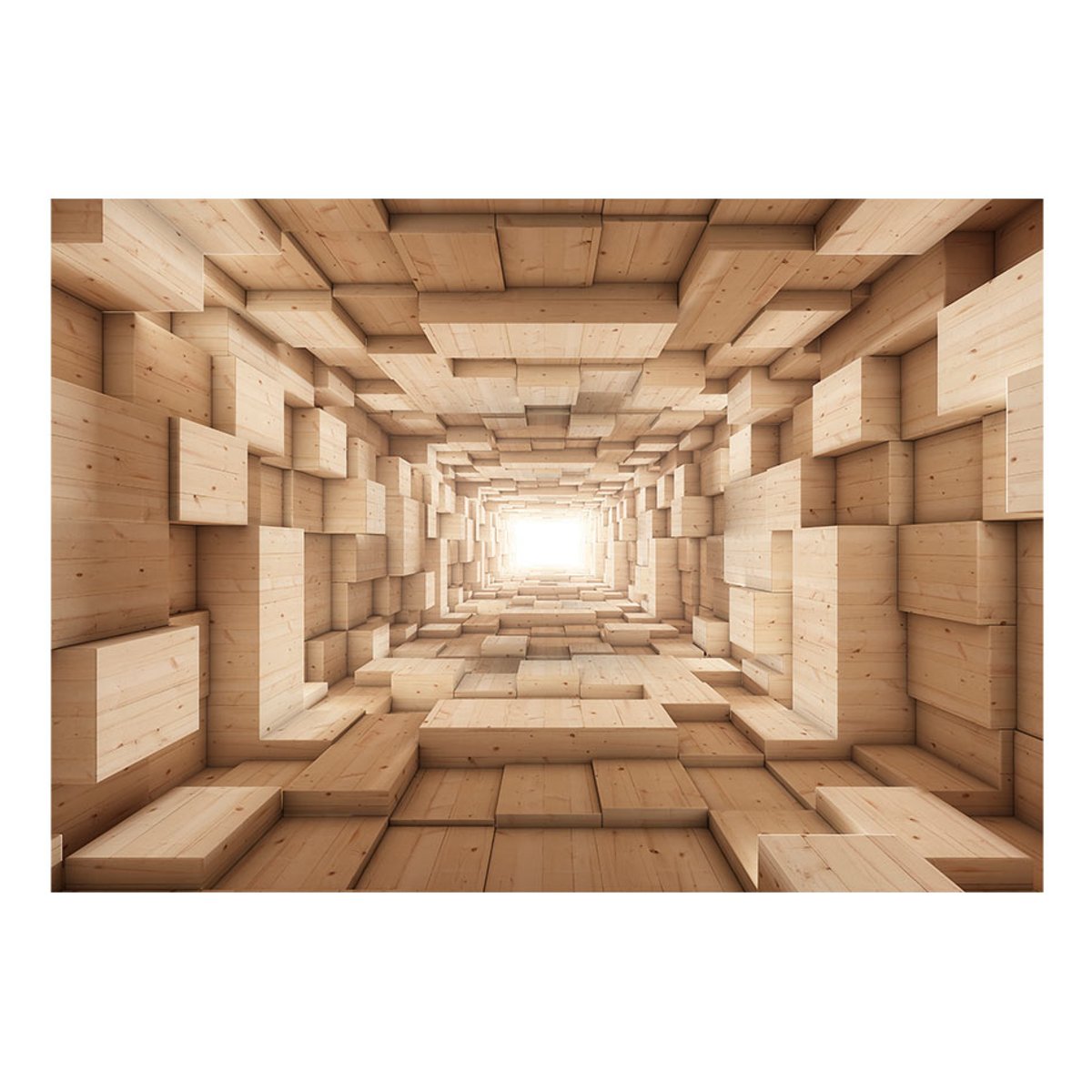 Papier peint intissé panoramique Abstractions Upwards... beige, EDEN