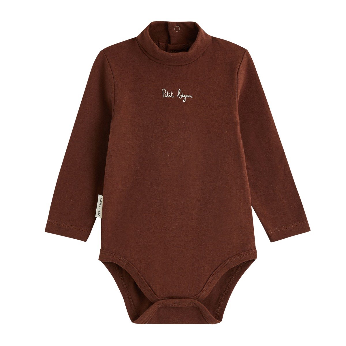 Lot de 3 bodies bébé col roulé manches longues Mathéo bleu, PETIT BEGUIN