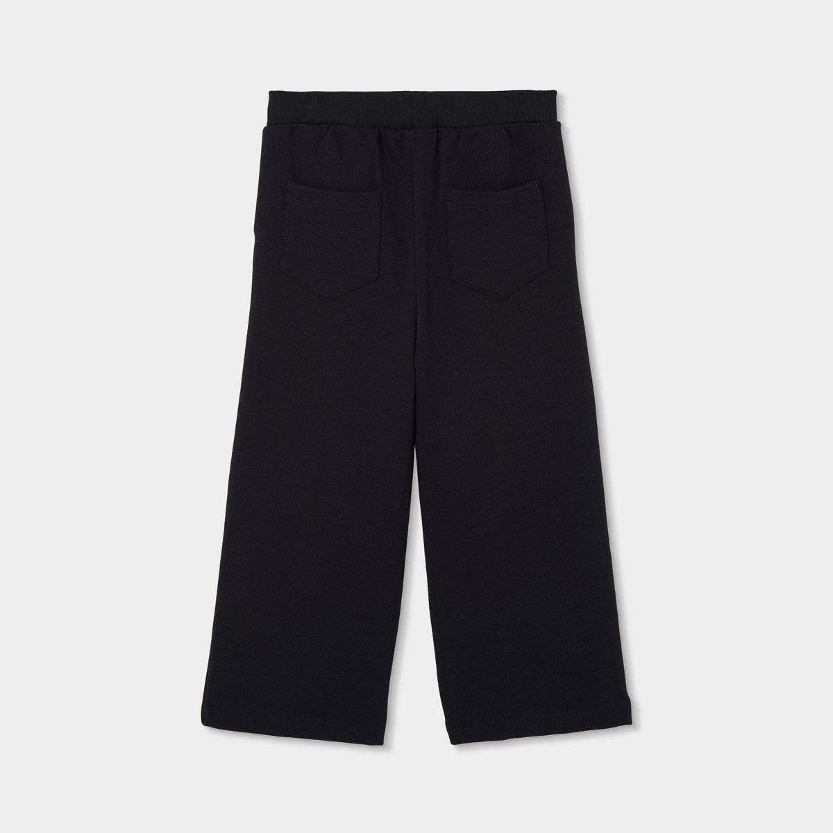 Pantalon fille en maille avec étoiles noir, BOBOLI