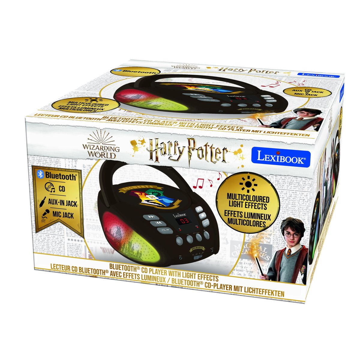 Lecteur CD Bluetooth Harry Potter rose, LEXIBOOK