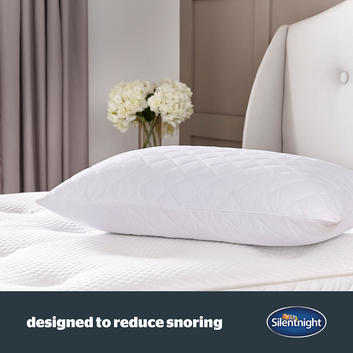 Luxury Anti Snore Pillow white, SILENTNIGHT