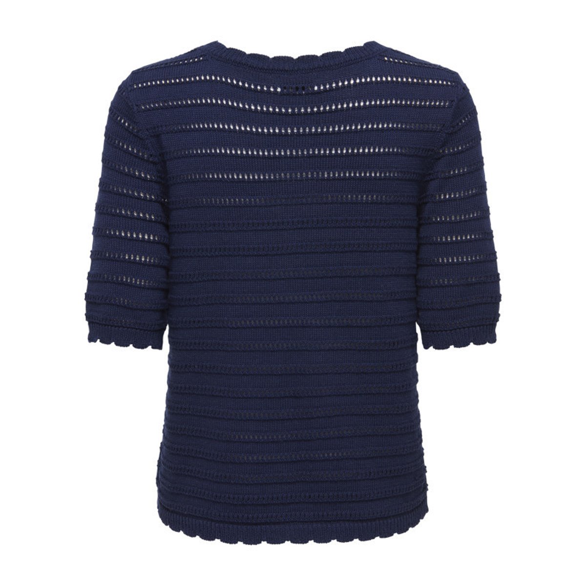 Gilet marine uni avec une coupe droite et un col V avec des boutons bleu foncé, JDY