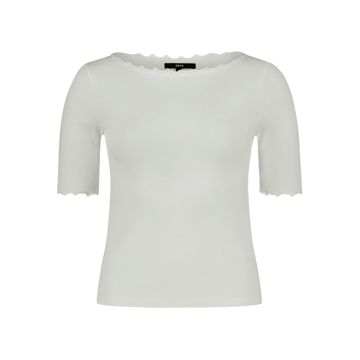 T-shirt à encolure bateau brilliant white, ZERO
