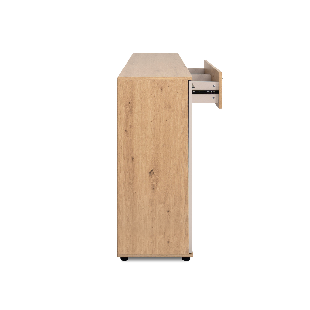 Buffet 4 portes, 2 tiroirs LINO bois clair, CALICOSY