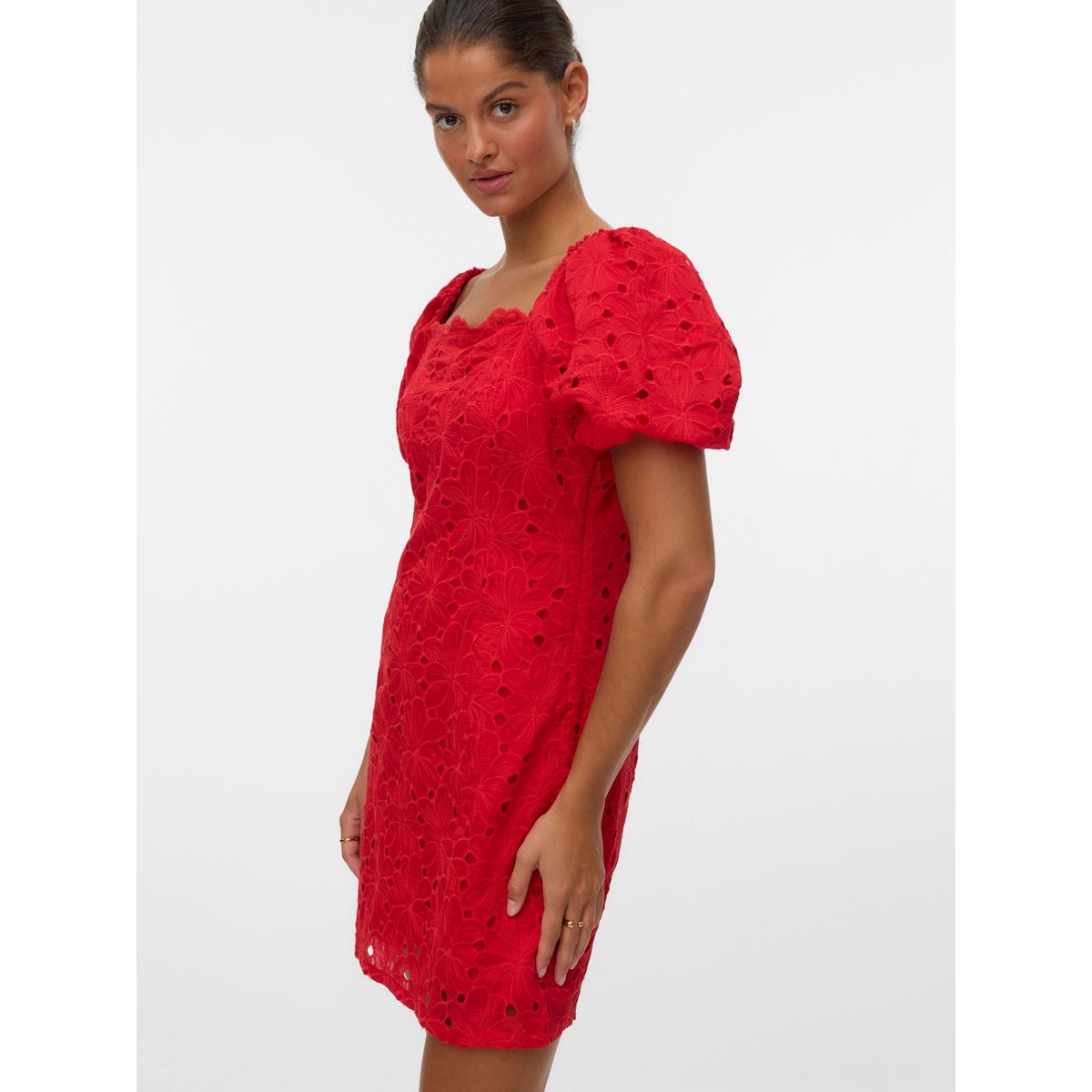 Robe rouge - ribbon red, VERO MODA