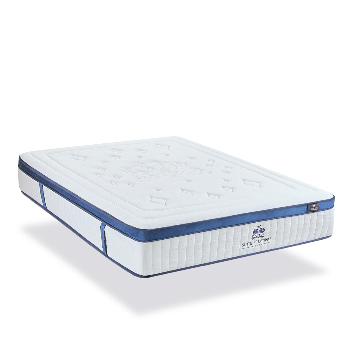 Matelas Micro-ressorts Suite Princière 140x190 cm Accueil Mousse Supersoft couleur unique, BELLECOUR