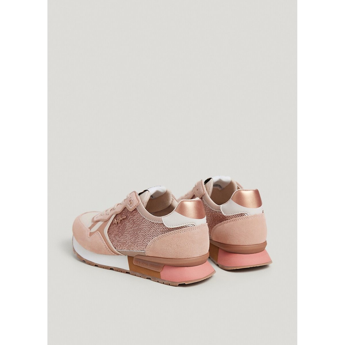 Baskets basses Brit Sequins rose, PEPE JEANS