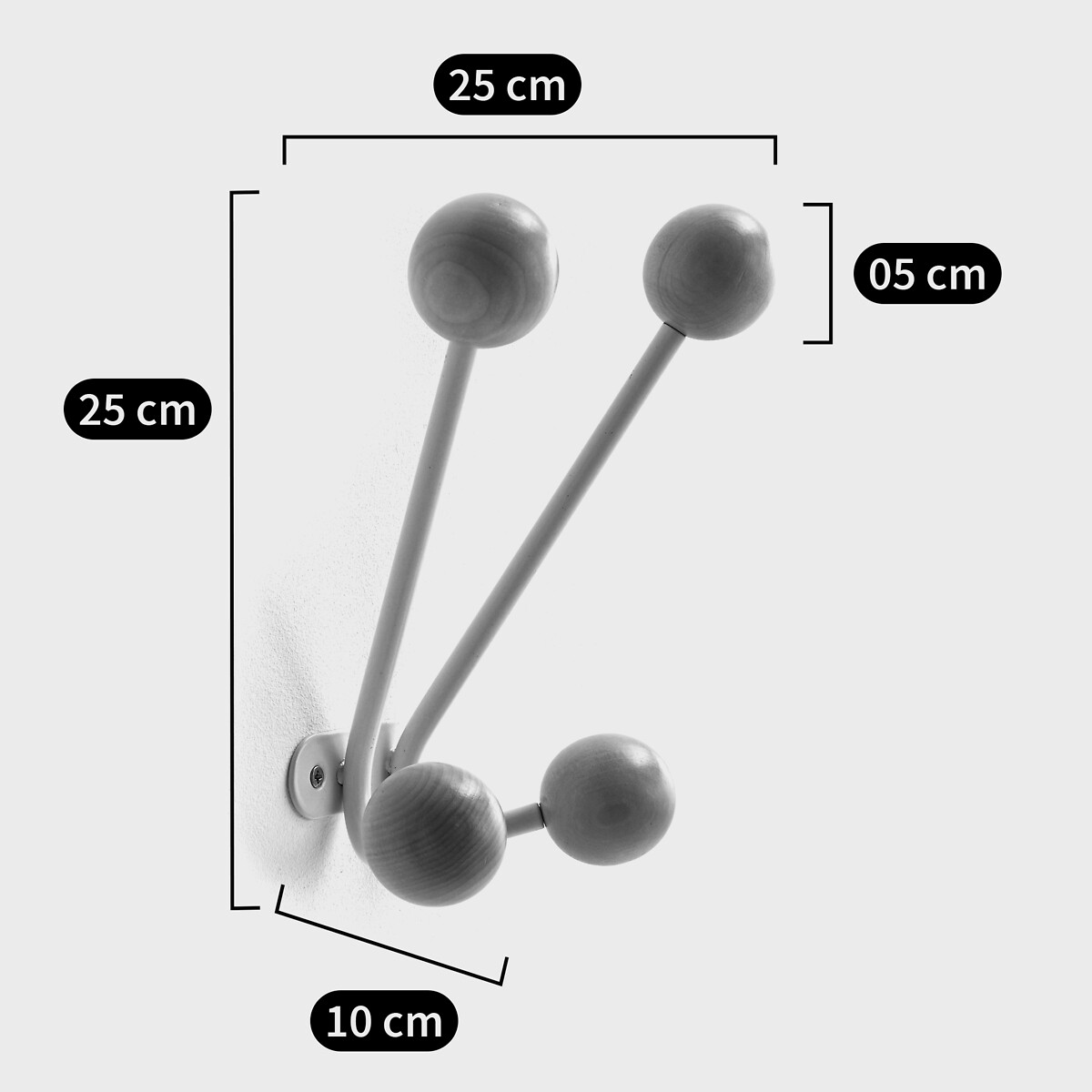 Agama Wall-Mounted Coat Racks white, LA REDOUTE INTERIEURS
