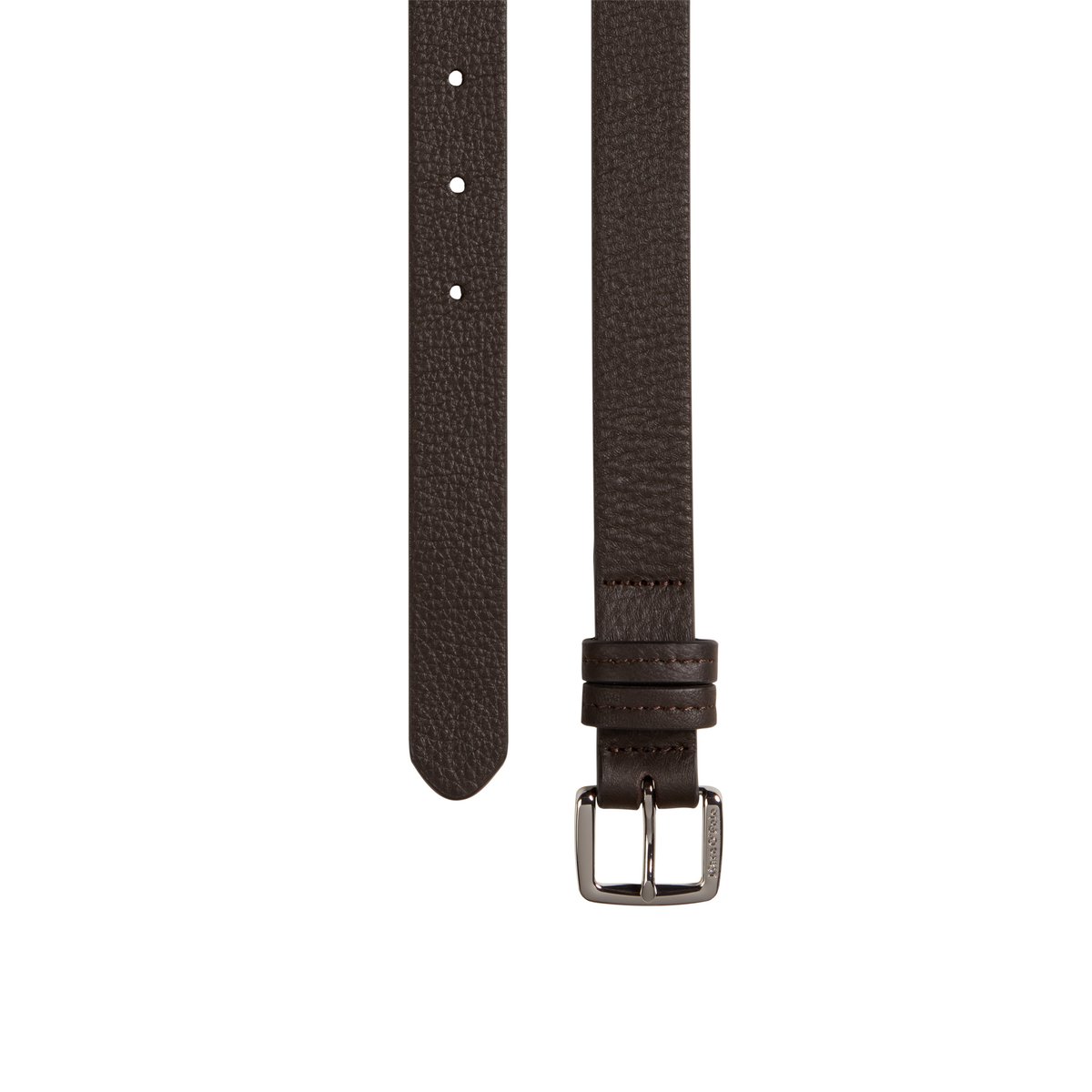 Ceinture modèle Billar en cuir de vachette souple bleu moyen, MARC O'POLO