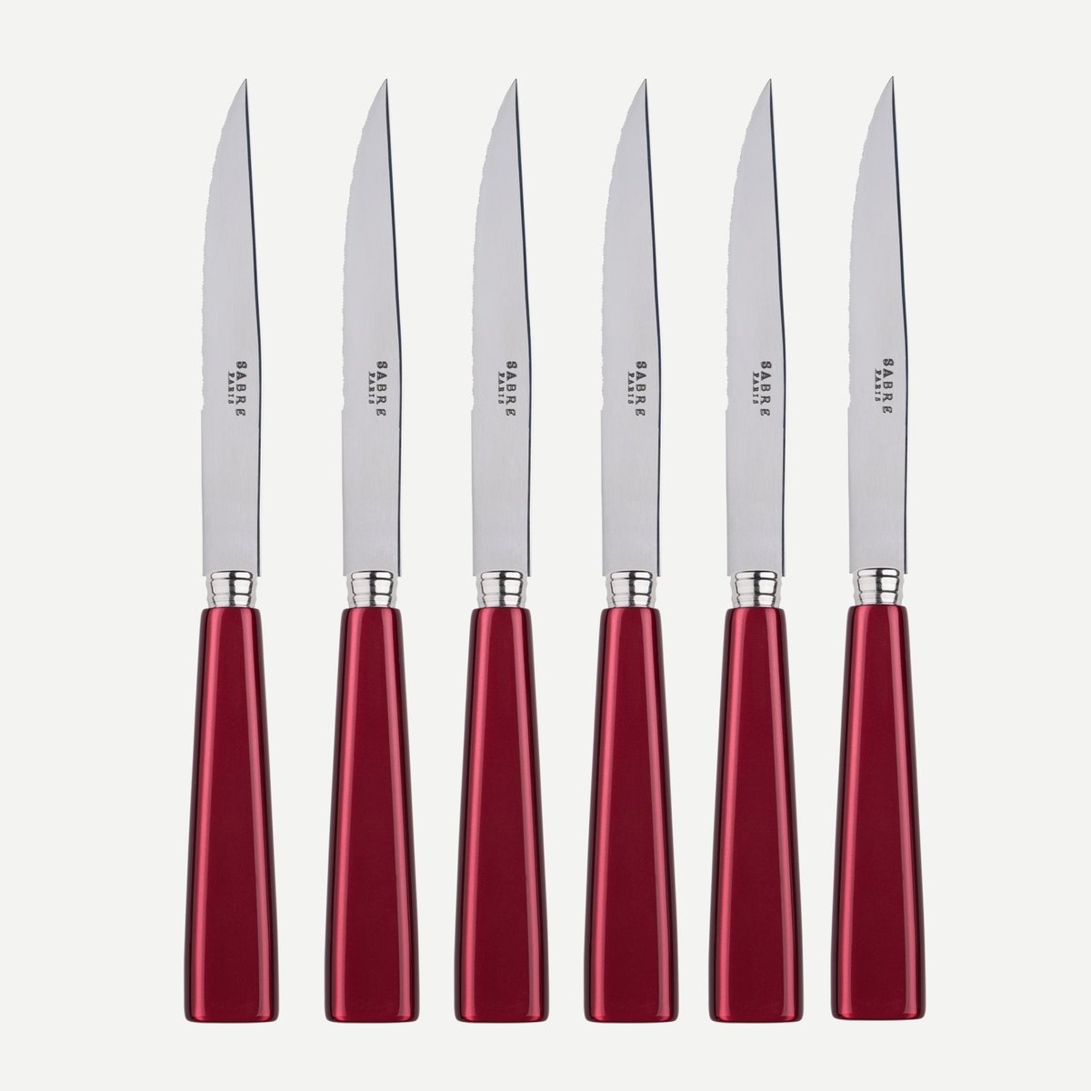 Set de 6 couteaux à steak, Icône rouge, SABRE