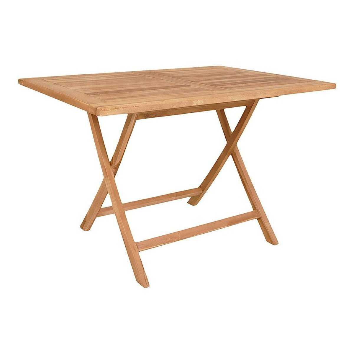 Table d'extérieur en teck 120 cm TANETE bois naturel, PIER IMPORT