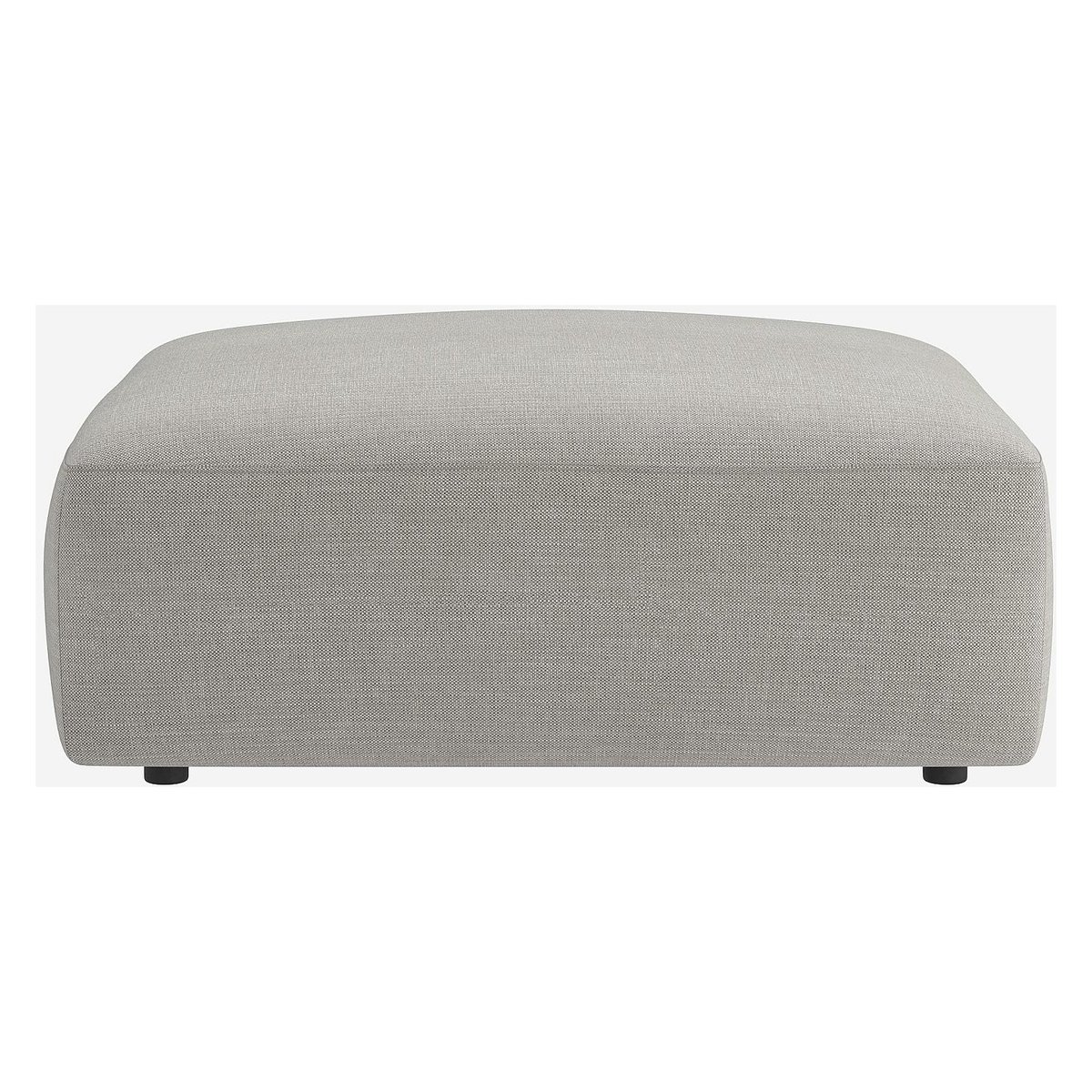 Repose-pieds tissu acrylique CREMI gris, HABITAT