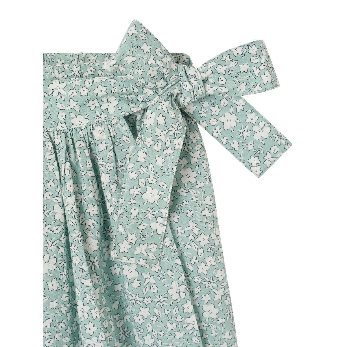 Jupe-short imprimée vert d'eau, VERTBAUDET