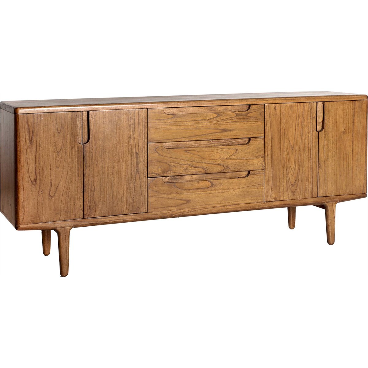 Buffet nordique en bois de mindi brun, RECOLLECTION