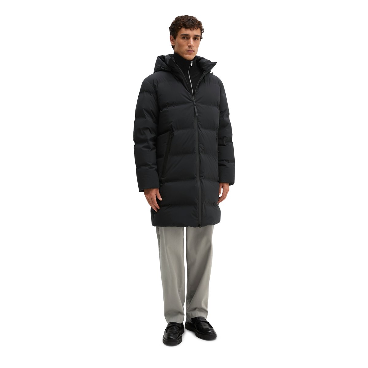MOP x Function : manteau en duvet, coupe regular léger et hydrofuge noir, MARC O'POLO
