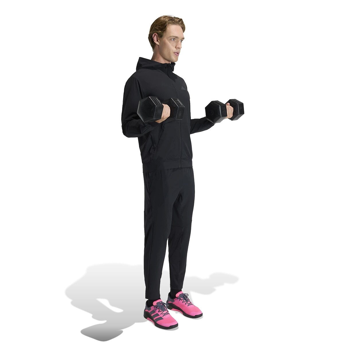 D4T Workout Zip-Up Hoodie black, adidas Performance