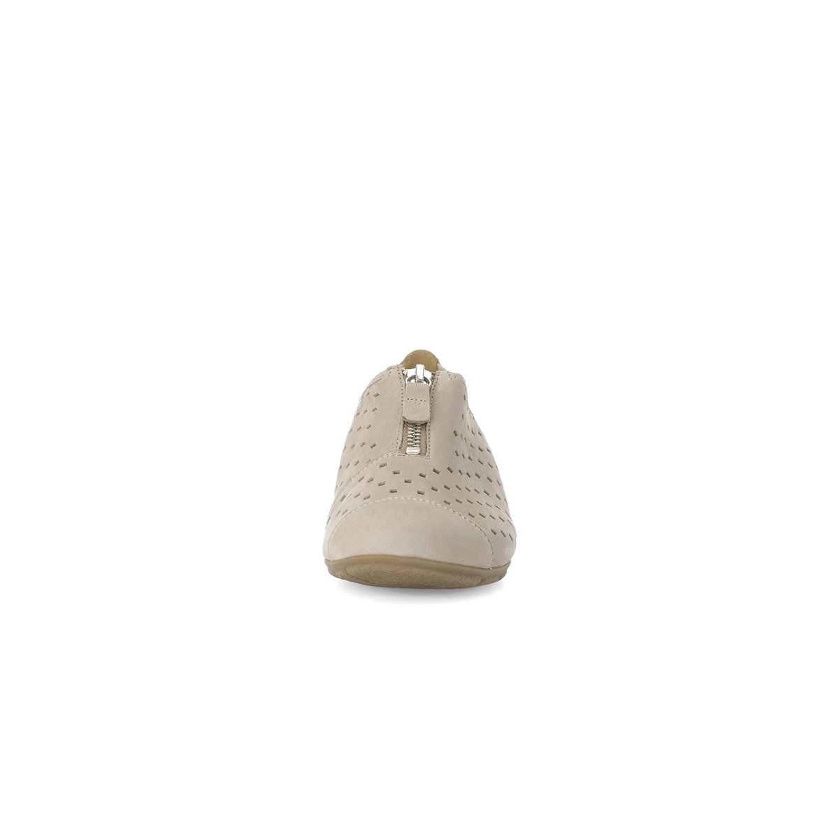 Ballerines en  à talon décroché effet galvanisé beige, GABOR