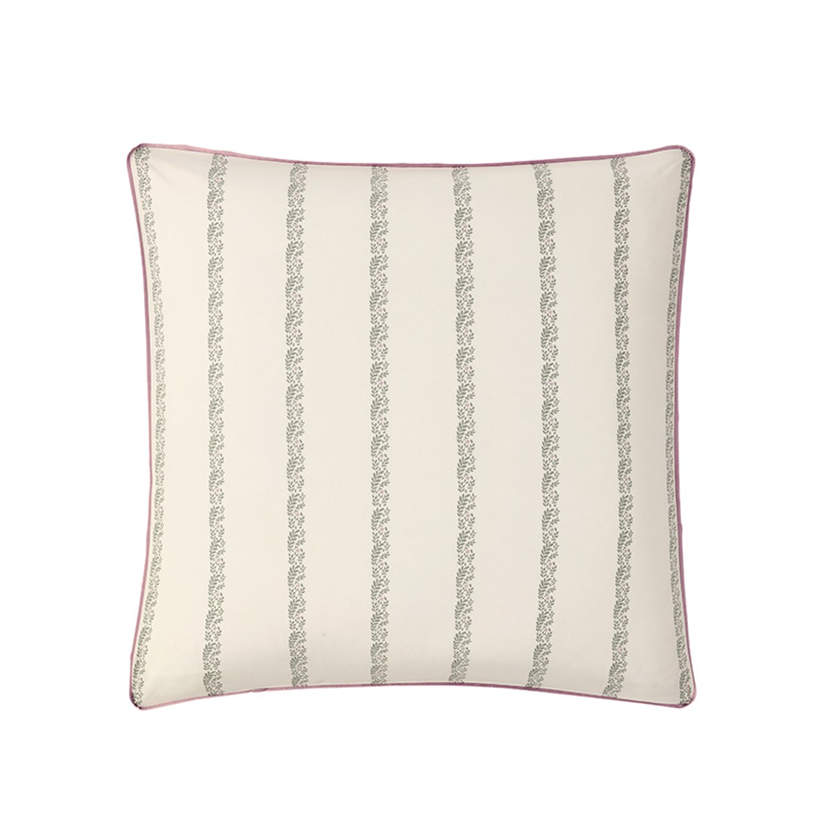 Taie d'oreiller imprimée en percale de coton, JARDIN SECRET blanc, ESSIX